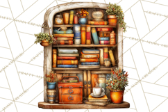 Cozy Coffee Shop PNG Clipart, Cute Barista Clip Art Cafe PNG Product Image 4