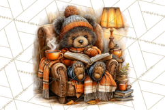 Cozy Coffee Shop PNG Clipart, Cute Barista Clip Art Cafe PNG Product Image 2