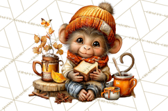 Cozy Coffee Shop PNG Clipart, Cute Barista Clip Art Cafe PNG Product Image 5