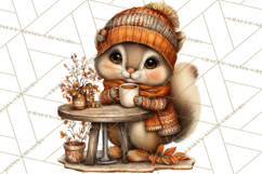 Cozy Coffee Shop PNG Clipart, Cute Barista Clip Art Cafe PNG Product Image 2