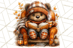 Cozy Coffee Shop PNG Clipart, Cute Barista Clip Art Cafe PNG Product Image 4