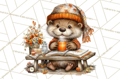 Cozy Coffee Shop PNG Clipart, Cute Barista Clip Art Cafe PNG Product Image 4