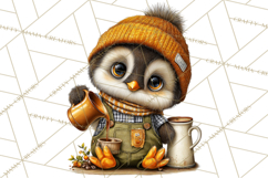 Cozy Coffee Shop PNG Clipart, Cute Barista Clip Art Cafe PNG Product Image 4