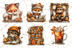 Cozy Coffee Shop PNG Clipart, Cute Barista Clip Art Cafe PNG Product Image 5