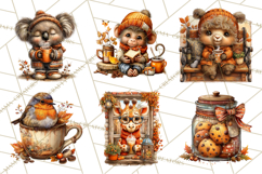 Cozy Coffee Shop PNG Clipart, Cute Barista Clip Art Cafe PNG Product Image 9
