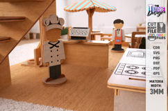 Coffee Shop Laser Cut | Dollhouse | Kids Laser |CNC Product Image 2