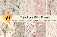 Cafe Rose Pattern, Wild Florals Pattern, Vintage Cafe Rose Pattern, Rustic Cafe Rose Pattern, Shabby Chic Cafe Rose Pattern, Romantic Cafe Rose Pattern, Neutral Wild Florals Pattern, Cottagecore Wild Florals Pattern, Boho Wild Florals Pattern, Elegant Wil