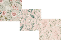 Cafe Rose Pattern, Wild Florals Pattern, Vintage Cafe Rose Pattern, Rustic Cafe Rose Pattern, Shabby Chic Cafe Rose Pattern, Romantic Cafe Rose Pattern, Neutral Wild Florals Pattern, Cottagecore Wild Florals Pattern, Boho Wild Florals Pattern, Elegant Wil