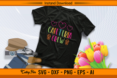 Cafeteria Crew SVG Colorful Lunch Lady Team Design Product Image 2