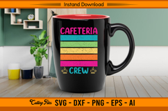 Cafeteria Crew SVG Retro Rainbow Lunch Team Design Product Image 3