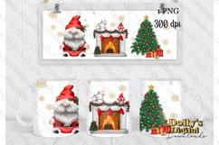 Gnome for Christmas Santa, Mug Wrap for sublimation Product Image 3