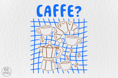 CAFFE Sublimation PNG, Coffee Lover Design Product Image 1