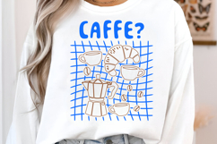 CAFFE Sublimation PNG, Coffee Lover Design Product Image 4