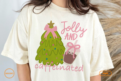 funny hand drawn christmas coffee png Product Image 2