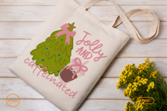funny hand drawn christmas coffee png Product Image 3