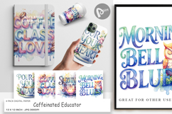 Caffeinated Educator Digital Paper Product Image 1