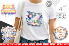 Caffeinated Educator Sublimation Product Image 1