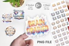 Caffeinated Educator Sticker Product Image 1