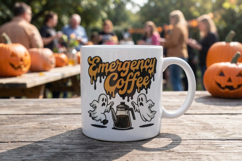 Caffeinated Retro Halloween Sublimation Product Image 9