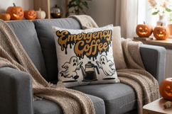 Caffeinated Retro Halloween Sublimation Product Image 11
