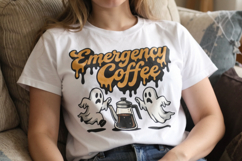 Caffeinated Retro Halloween Sublimation Product Image 3