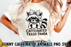 Funny Caffeinated Animals Clipart Bundle SVG PNG Product Image 17