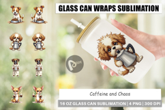 Caffeine Chaos Dogs Glass Can Product Image 1