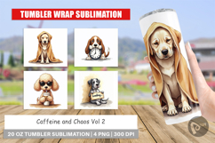 Caffeine Chaos Dogs Tumbler Product Image 1