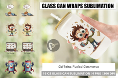 Caffeine Fueled Commerce Glass Can Product Image 1