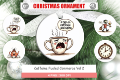 Caffeine Fueled Commerce Ornament Product Image 1