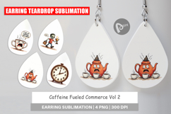 Caffeine Fueled Commerce Earring Product Image 1