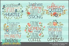 Caffeine Queen Coffee Designs for Sublimation and Stickers Product Image 1