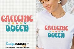 Caffeine Queen SVG | Retro T-Shirt SVG Product Image 1