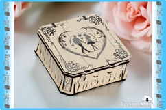 Laser Cut Love Box SVG DXF Digital File for Valentine's Day Product Image 5