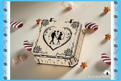 Laser Cut Love Box SVG DXF Digital File for Valentine's Day Product Image 12