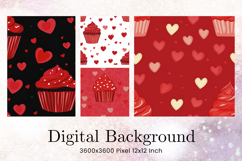 Cupcake Birthday Party Backdrop Background Cake Wallpaper_12 Product Image 1