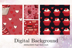 Cupcake Birthday Party Backdrop Background Cake Wallpaper_9 Product Image 1