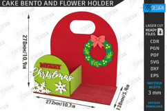 Bento Cake and Flower Holders Laser Cut Bundle|Gift Idea SVG Product Image 21