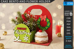 Bento Cake and Flower Holders Laser Cut Bundle|Gift Idea SVG Product Image 3