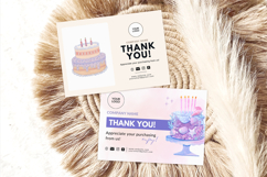 Cake Business Thank You Card Template Product Image 4