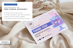 Cake Business Thank You Card Template Product Image 1