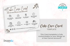 Editable Cake Care Card Template Printable Pdf Product Image 6