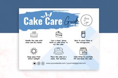 Cake Care Guide Editable Template Product Image 2