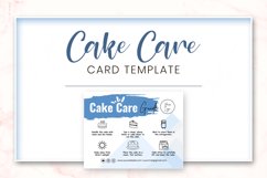 Cake Care Guide Editable Template Product Image 6