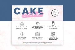 Cake Care Editable Card Printable Template Product Image 3