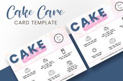 Cake Care Editable Card Printable Template Product Image 4