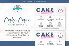 Cake Care Editable Card Printable Template Product Image 5