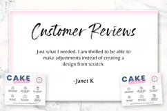 Cake Care Editable Card Printable Template Product Image 7