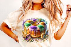 Mardi Gras King Cake PNG, King Cake, Mardi Gras Sublimation Product Image 2
