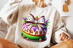 Mardi Gras King Cake PNG, Coquette, Mardi Gras Sublimation Product Image 3